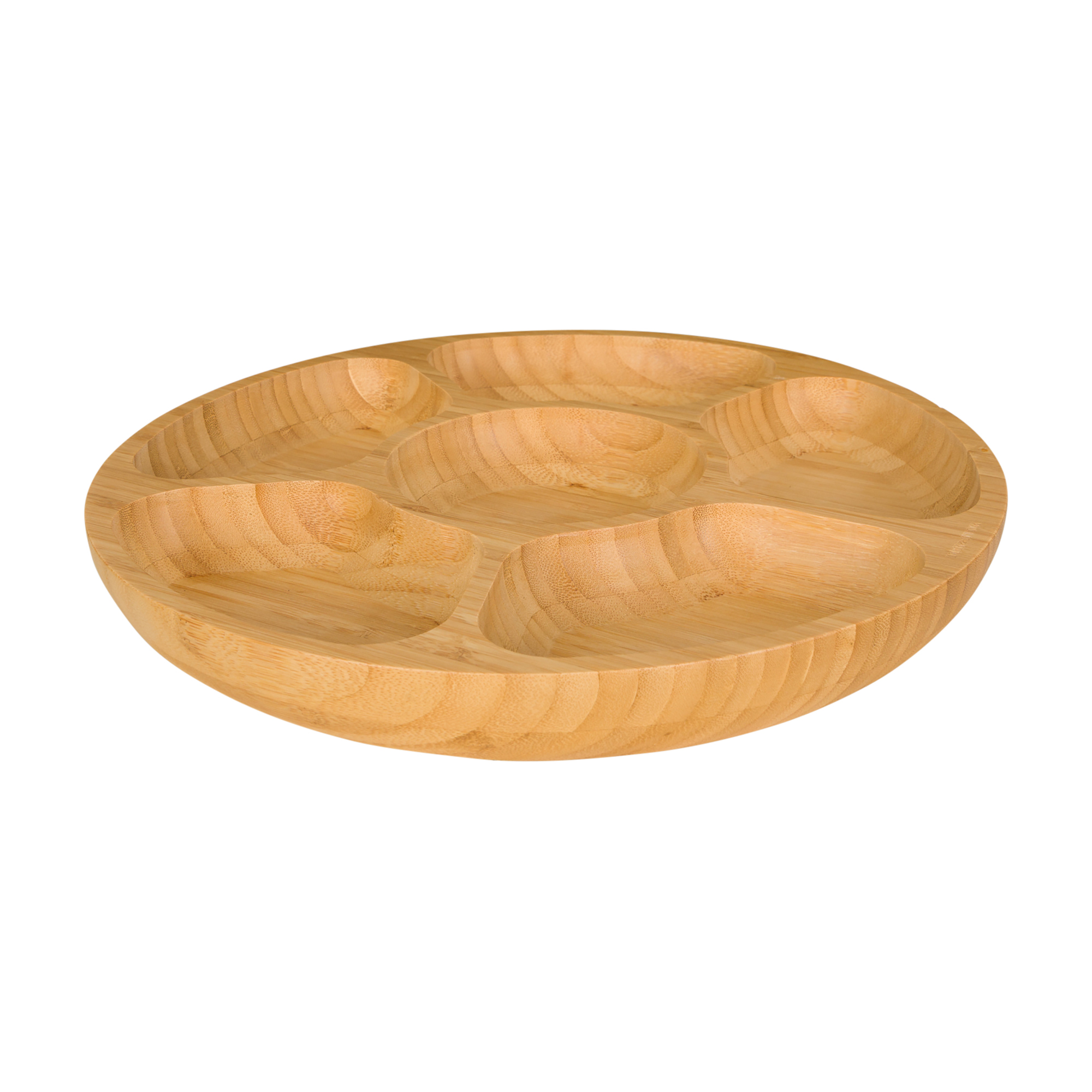 Petisqueira Bamboo — Bambu / Natural · redonda